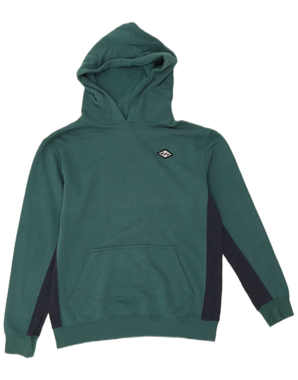 Billabong ženska majica s kapuljačom UK 14 Veliki pamuk u blokovima zelene boje
