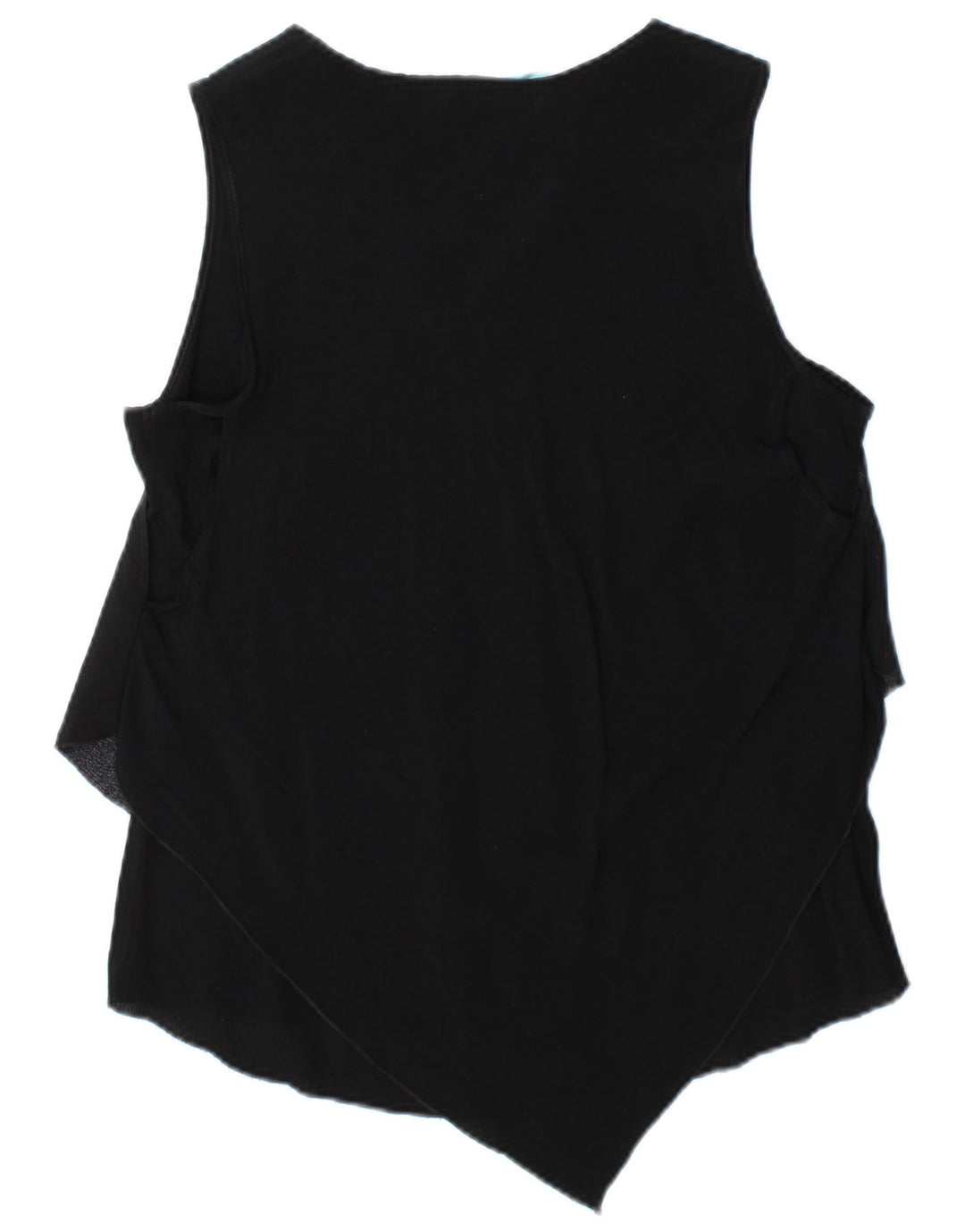 DESIGUAL ženski gornji dio bluze bez rukava UK 14 Veliki crni cvjetni