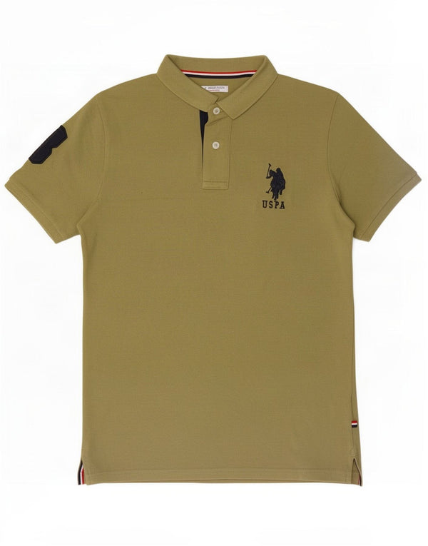U.S. Polo Assn. Dječačka grafička majica 12-13 godina kaki pamuk