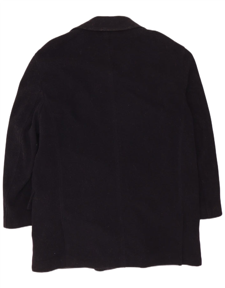 VINTAGE muški kaput s dvorednim kopčanjem IT 50 velika tamnoplava vuna