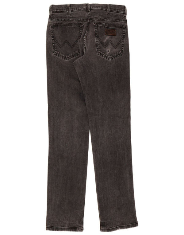 Wrangler muške rastezljive ravne traperice Texas W33 L34 sivi pamuk
