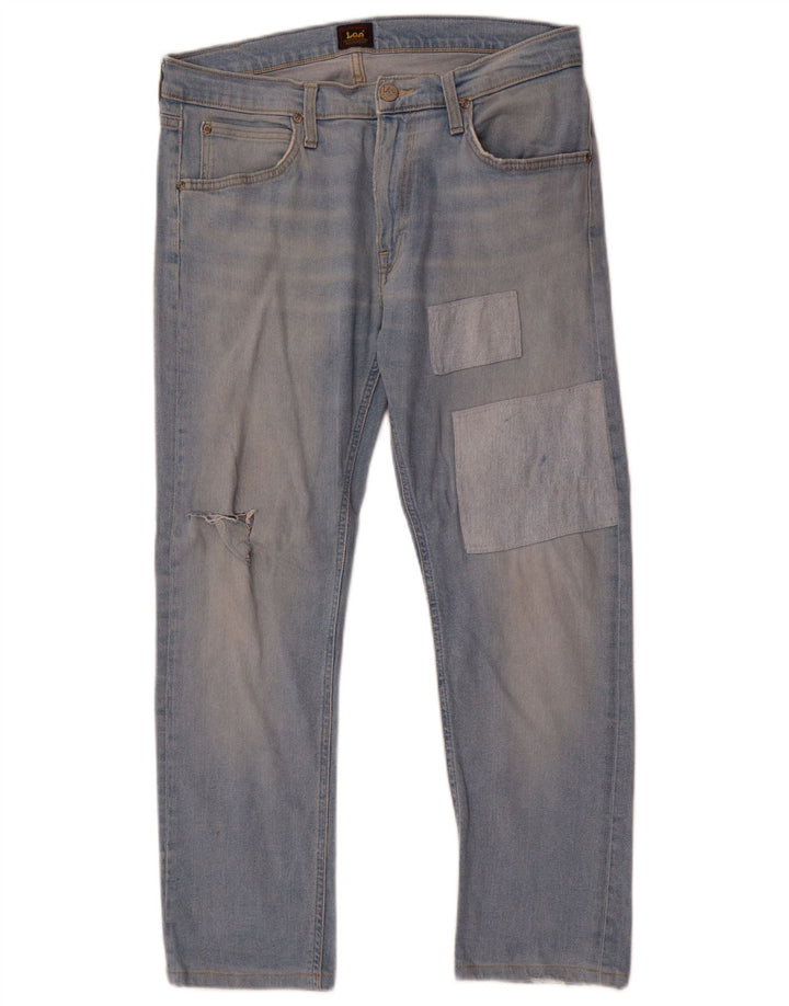 Lee Mens Luke Slim Jeans W32 L27 Plavi pamuk