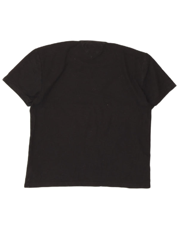 TOMMY HILFIGER Ženska majica kratkih rukava UK 18 XL crni pamuk