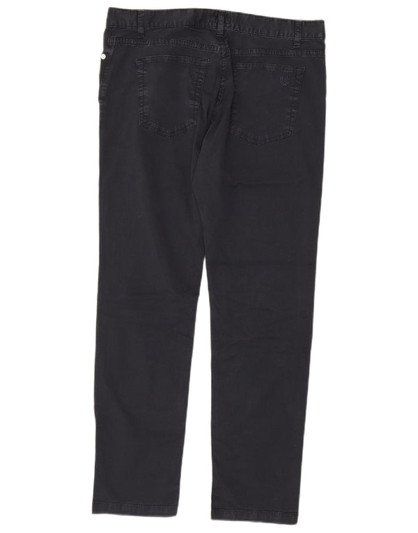 Fred Perry ženske ravne ležerne hlače IT 46 Large W32 L28 tamnoplave