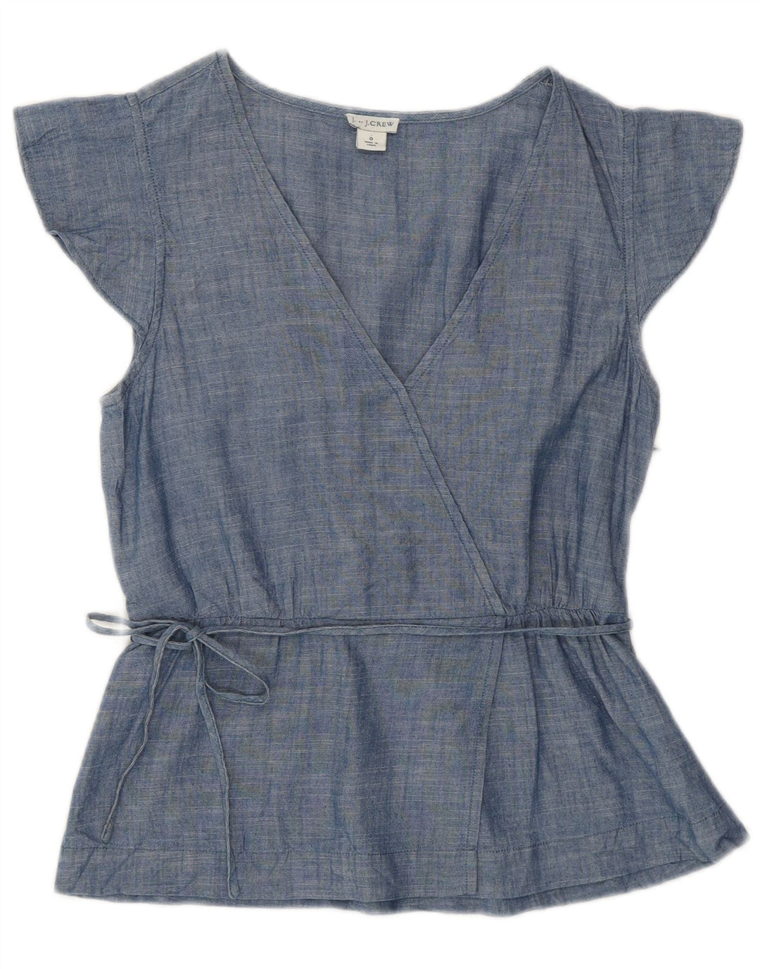 J. CREW Ženska bluza Top US 0 XS plavi pamuk