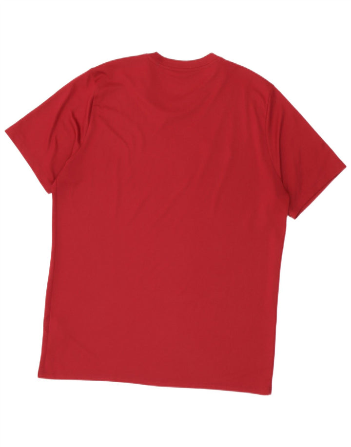 Nike Dri Fit majica kratkih rukava XL Bordo poliester