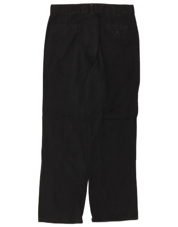 Izod chino hlače uobičajenog kroja za dječake 15-16 godina W30 L28 crni pamuk
