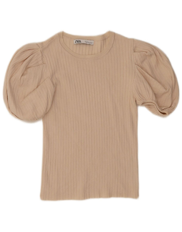 Zara ženski gornji dio skraćene bluze UK 12 srednje bijele boje od viskoze