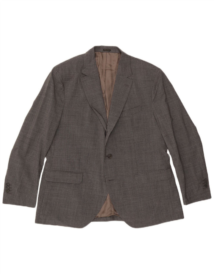 Massimo Dutti muška jakna sa 2 gumba US 46 XL siva karirana vuna
