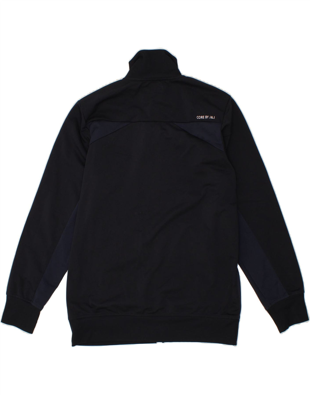 JACK & JONES Mens Tracksuit Top Jacket Medium Navy Blue Colourblock Vintage Jack & Jones and Second-Hand Jack & Jones from Messina Hembry 