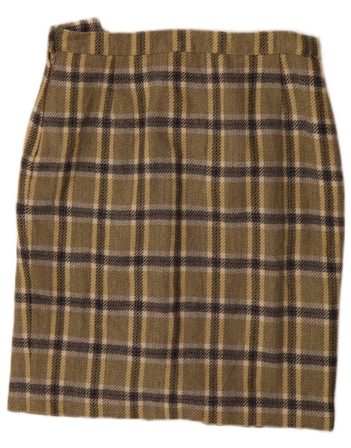 Vintage ženska pencil suknja W30 srednje kaki boje