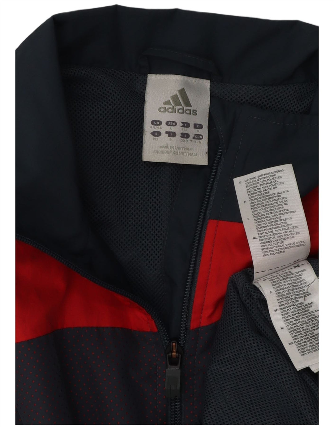 ADIDAS muška trenirka gornja jakna UK 44/46 velika tamnoplava boja