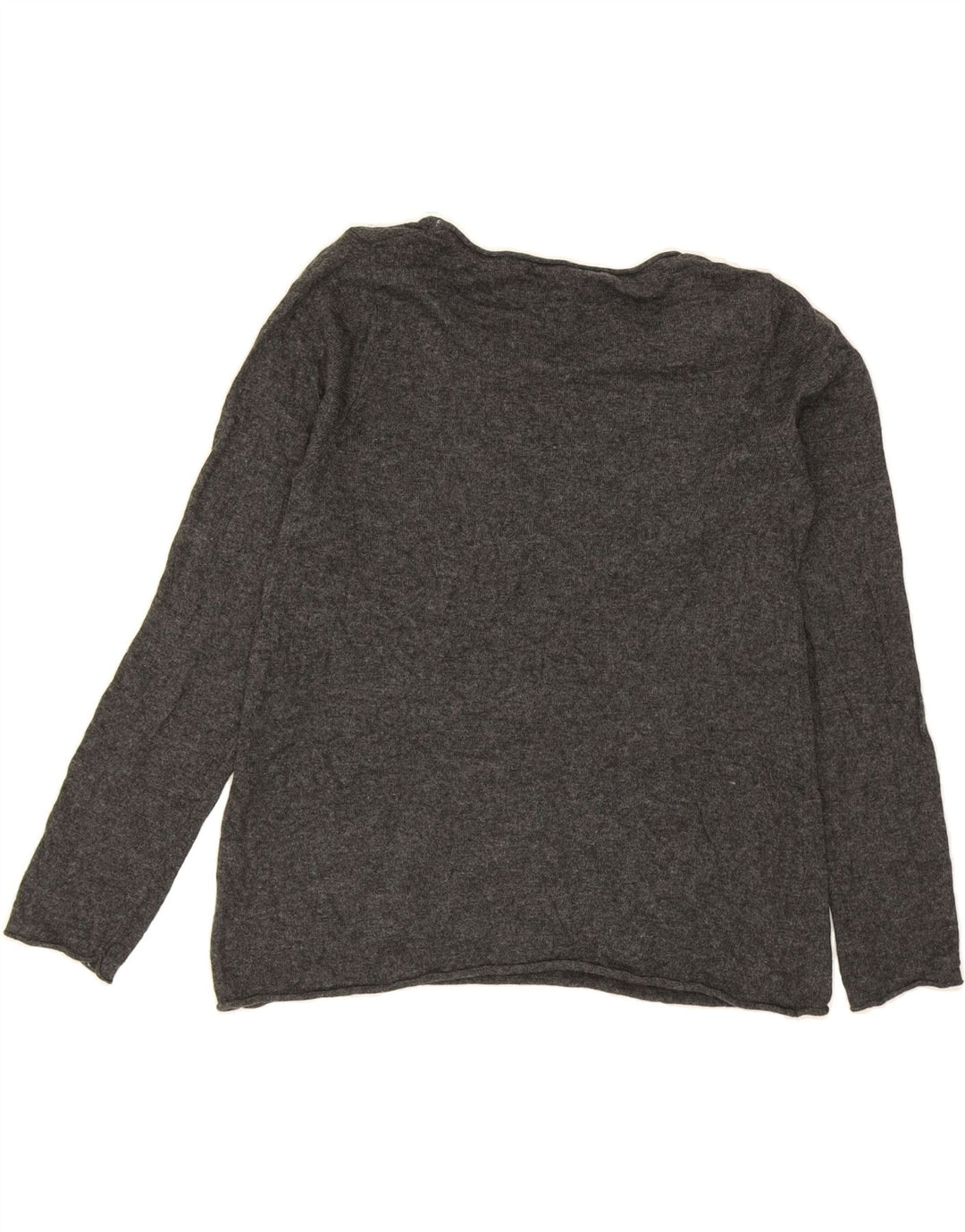 WHITE STUFF Womens Boat Neck Jumper Sweater UK 12 Medium Grey Viscose Vintage White Stuff and Second-Hand White Stuff from Messina Hembry 