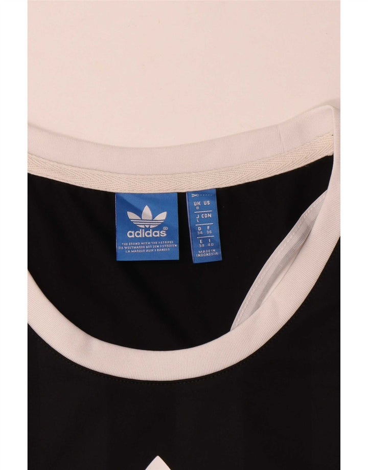 Adidas ženski grafički prsluk UK 8 mali crni poliester