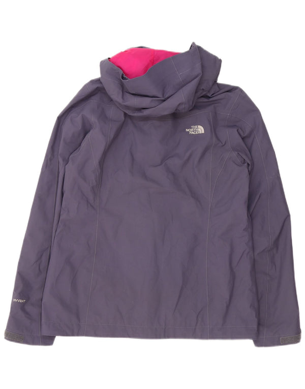 The North Face ženska kišna jakna s kapuljačom UK 12 Srednje ljubičasti najlon
