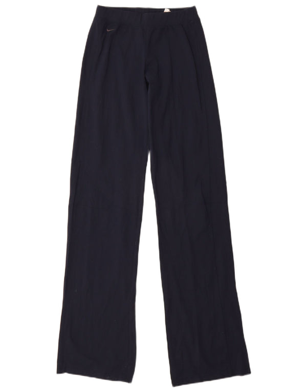 Nike ženske široke hlače za trenirku UK 6/8 XS tamnoplavi najlon