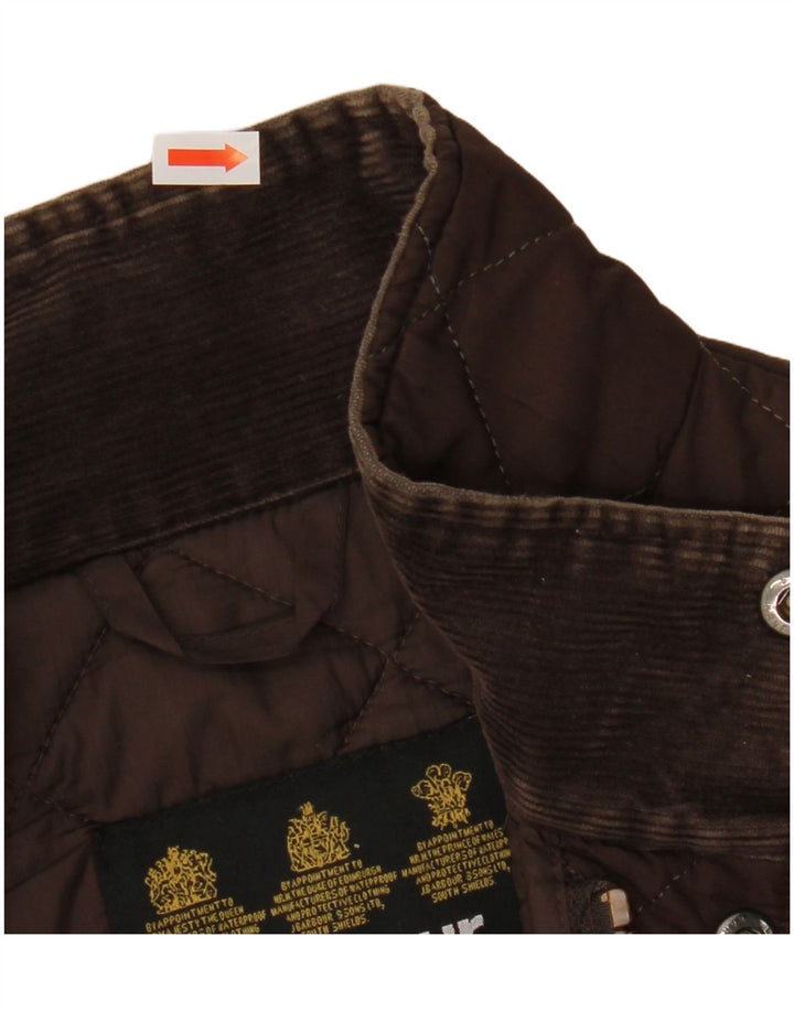 BARBOUR Muška prošivena jakna UK 40 veliki smeđi poliester