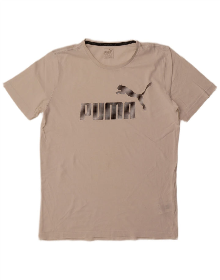 Puma muška majica s grafičkim motivima, srednji bijeli pamuk