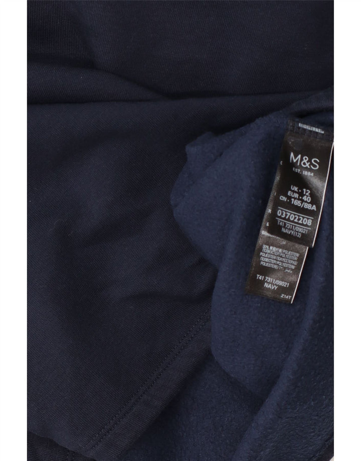 Marks & Spencer Ženska majica s kratkim rukavima UK 12 Srednje tamnoplavi pamuk