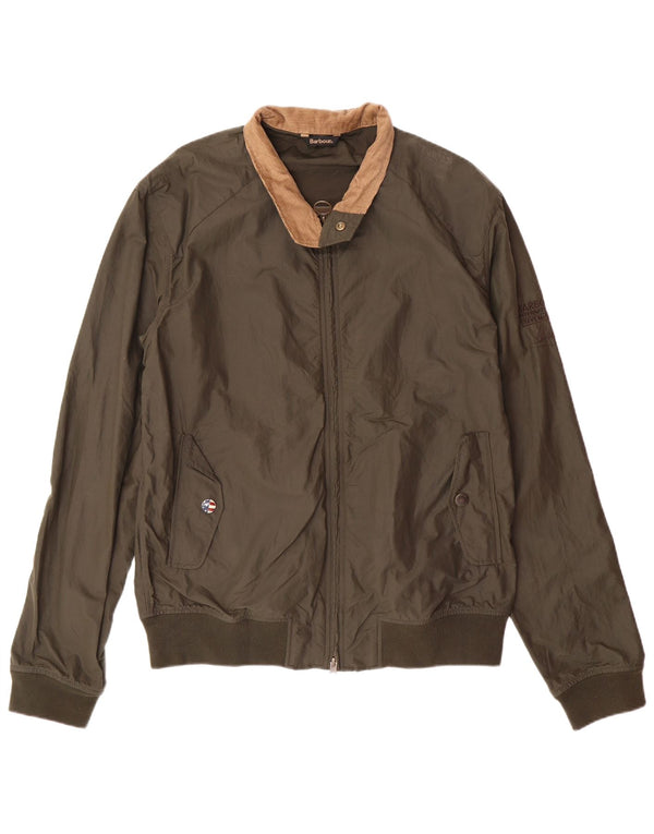 BARBOUR Muška bomber jakna UK 40 Large kaki poliamid