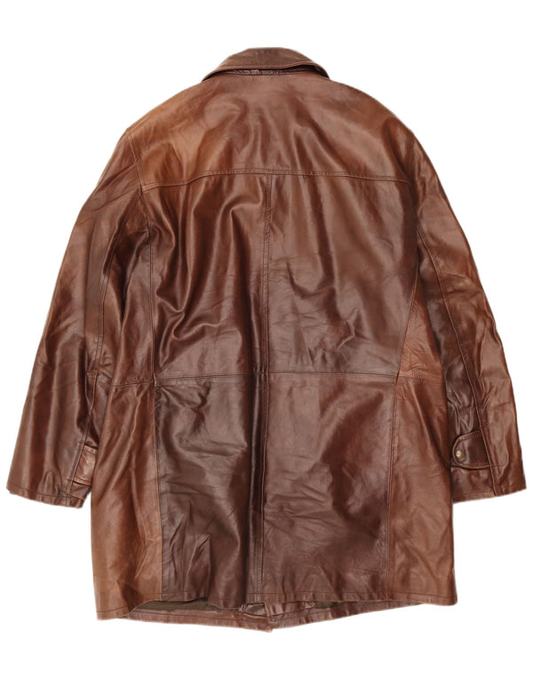 Vintage muški kožni kaput UK 44 2XL smeđa koža