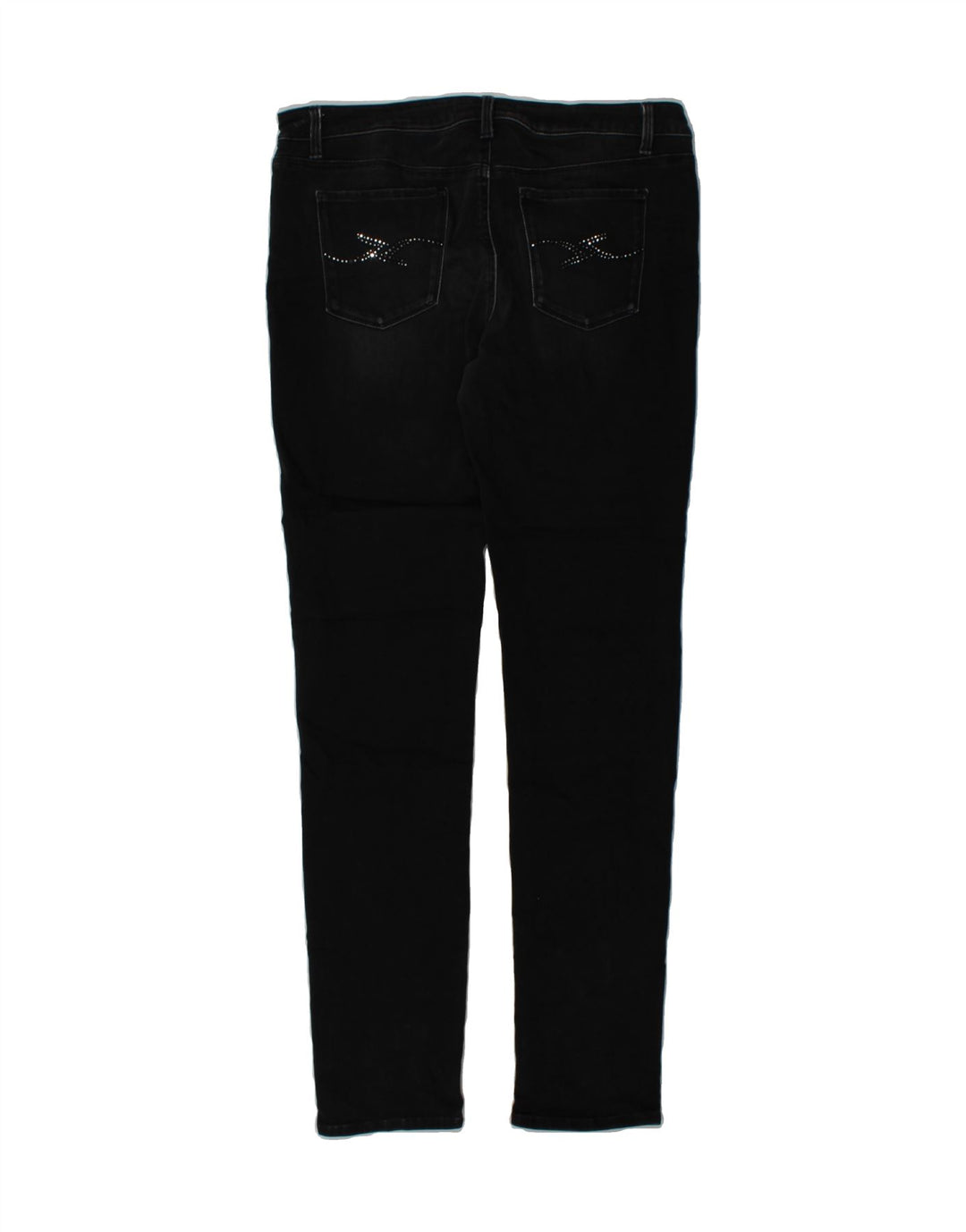TRUSSARDI Womens Slim Jeans W34 L34 Black Vintage Trussardi and Second-Hand Trussardi from Messina Hembry 