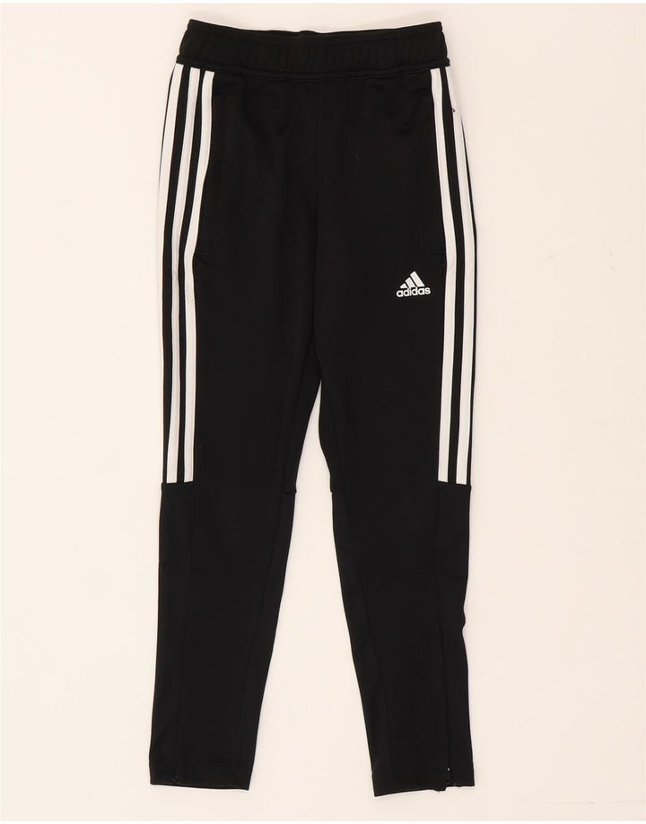 Adidas Hlače za trenirku za dječake 7-8 godina crne od poliestera