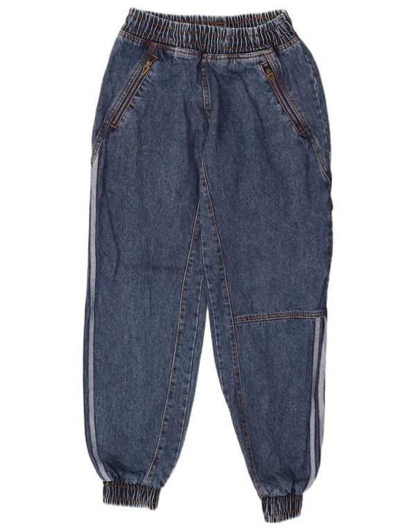 Adidas ženske široke traperice Ivy Park Cargo Joggers XS W25 L29 plavi pamuk