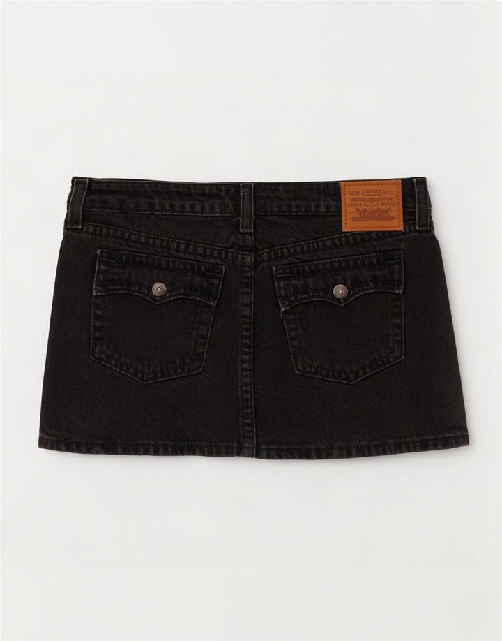 Levi's ženska mini traper suknja W28 srednje sivi pamuk