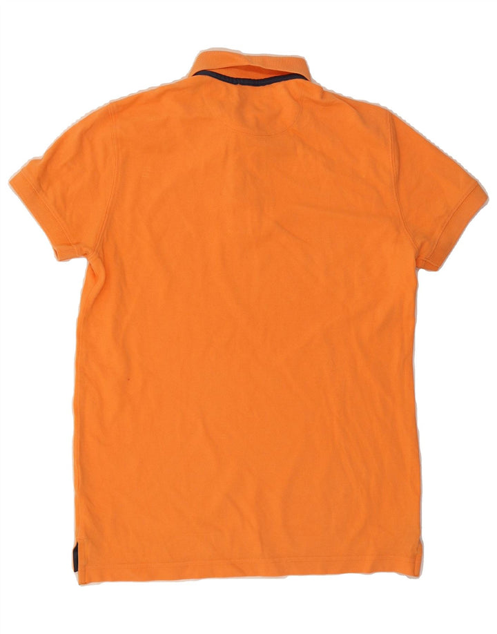 MASSIMO DUTTI Mens Regular Fit Polo Shirt Small Orange Vintage Massimo Dutti and Second-Hand Massimo Dutti from Messina Hembry 