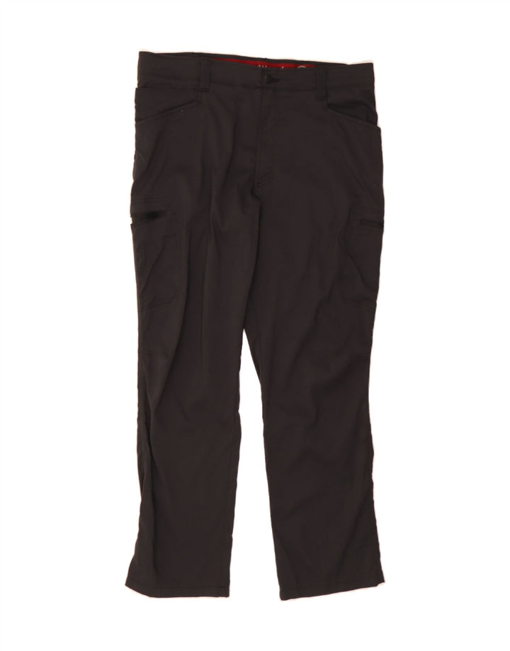 WRANGLER Womens Straight Cargo Trousers W36 L30 Black Nylon Vintage Wrangler and Second-Hand Wrangler from Messina Hembry 