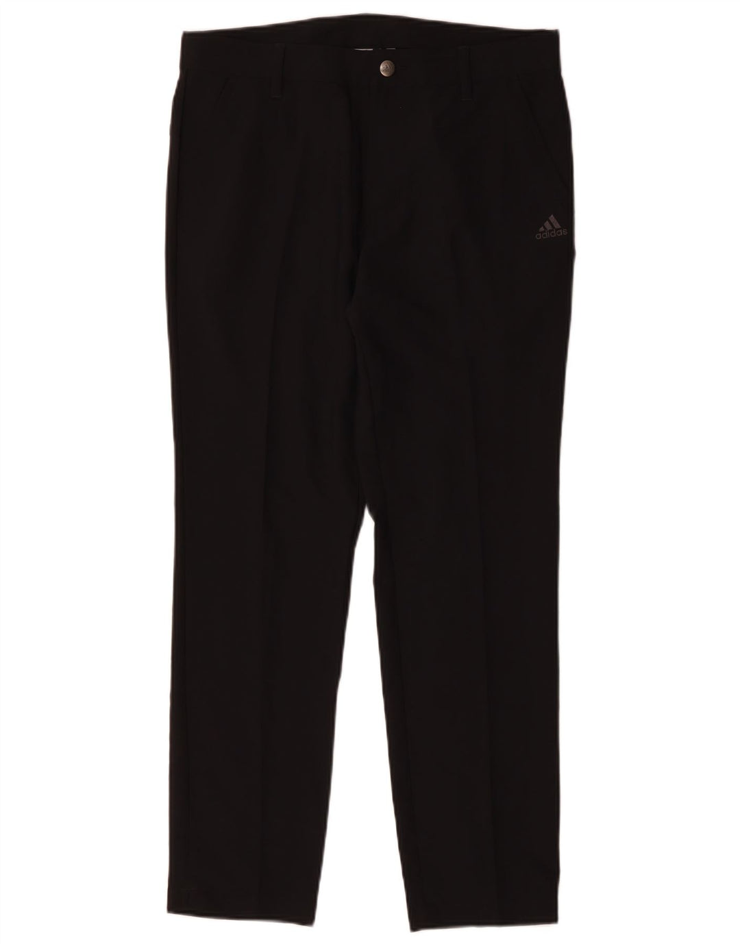 Adidas muške uske chino hlače W32 L30 crni poliester