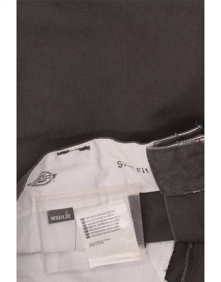 DICKIES Muške uske chino hlače W32 L32 sivi poliester