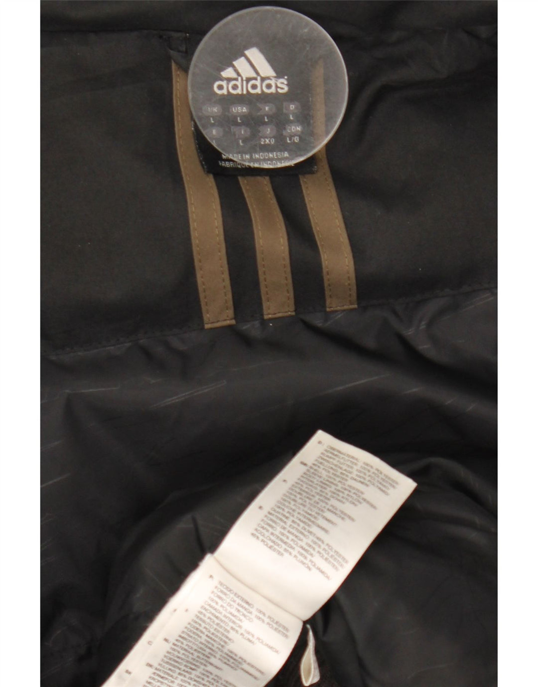 Adidas muška bomber jakna UK 40 veliki crni poliester