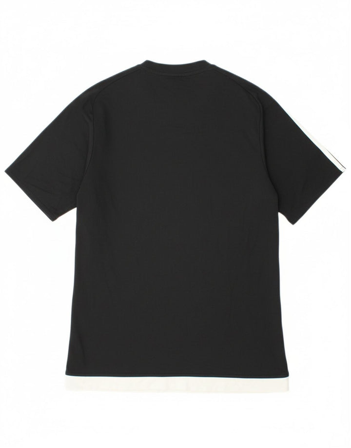 ADIDAS Womens Climalite T-Shirt Top UK 14 Medium Black Polyester