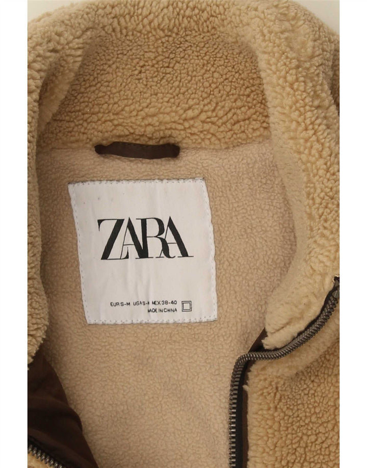 Zara muška jakna od flisa UK 38 srednje bež poliester