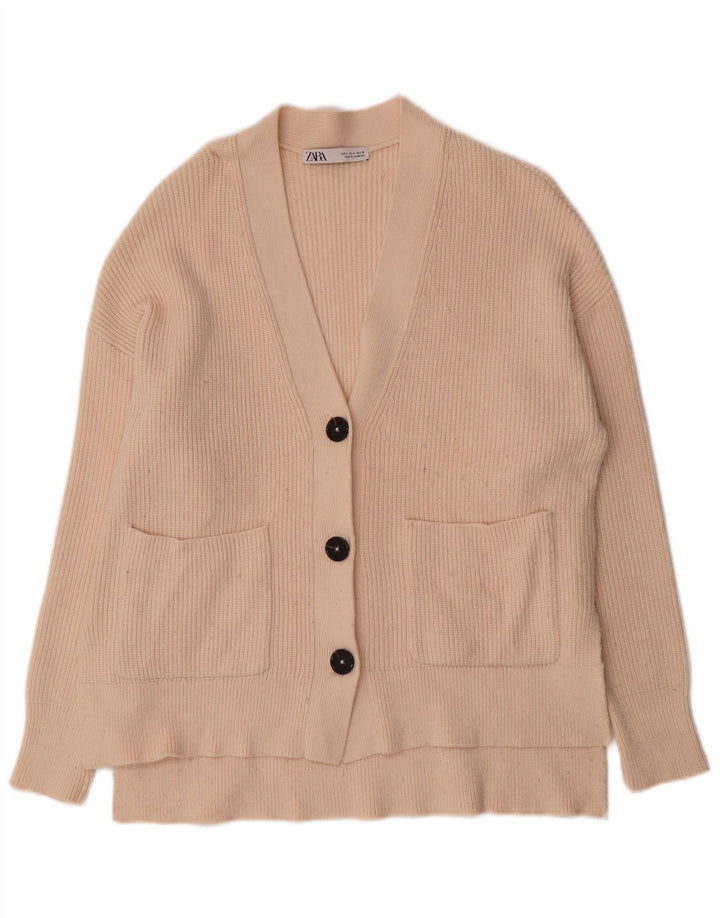 Preveliki ženski kardigan pulover Zara UK 10 Small Beige