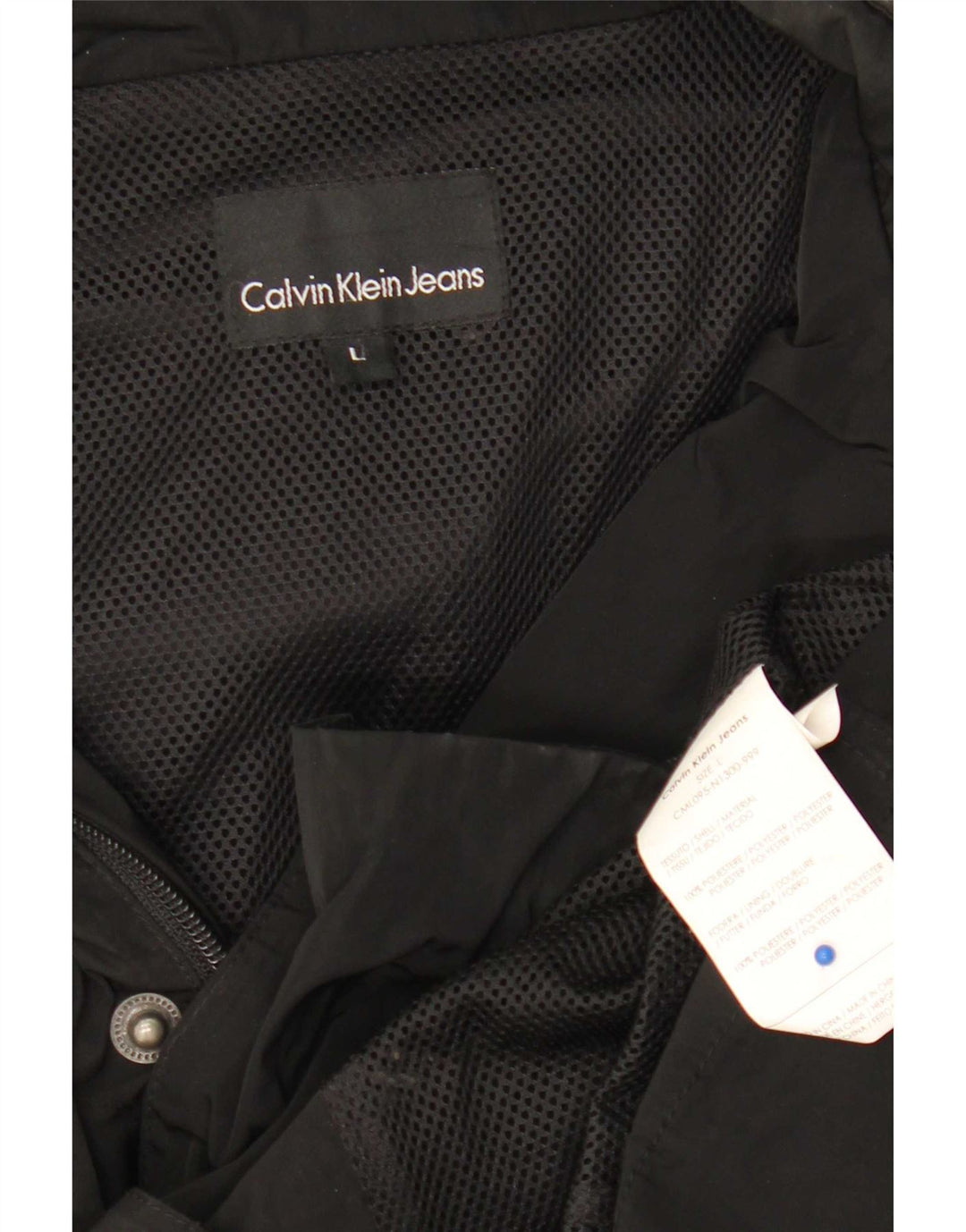 Calvin Klein Jeans muška vojna jakna UK 40 veliki crni poliester