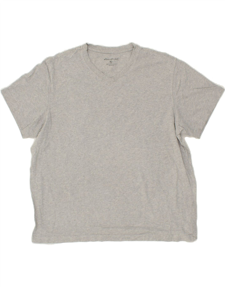 EDDIE BAUER Mens T-Shirt Top XL Grey Cotton Vintage Eddie Bauer and Second-Hand Eddie Bauer from Messina Hembry 