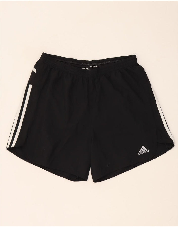 ADIDAS ženske sportske kratke hlače Climalite srednje crne boje od poliestera