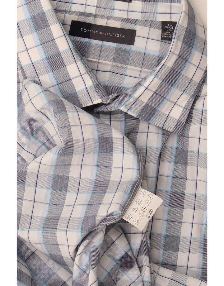 Tommy Hilfiger muška košulja veličina 16 1/2 veliki plavi karirani
