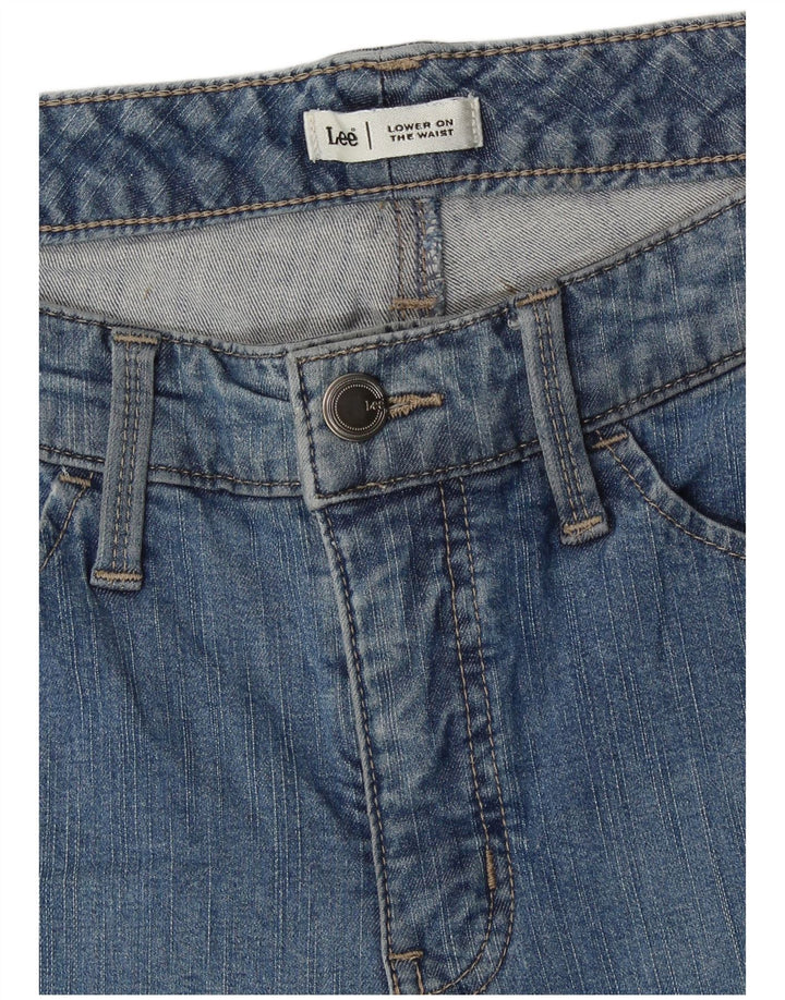 LEE ženske kapri traperice niskog struka W30 L17 plave