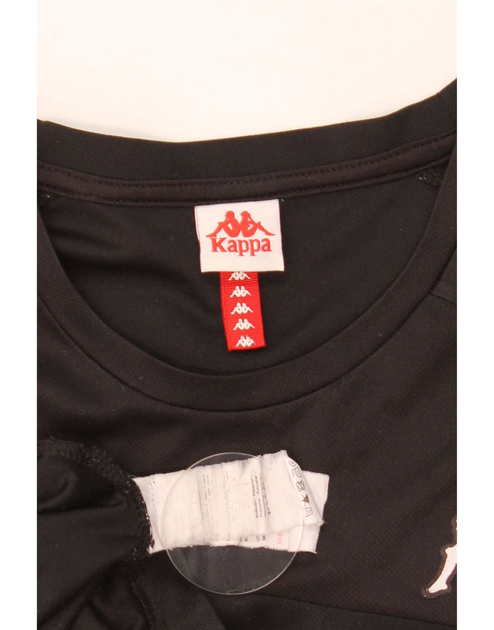 Kappa muška majica kratkih rukava s grafičkim motivima, 2XL crni poliester u boji