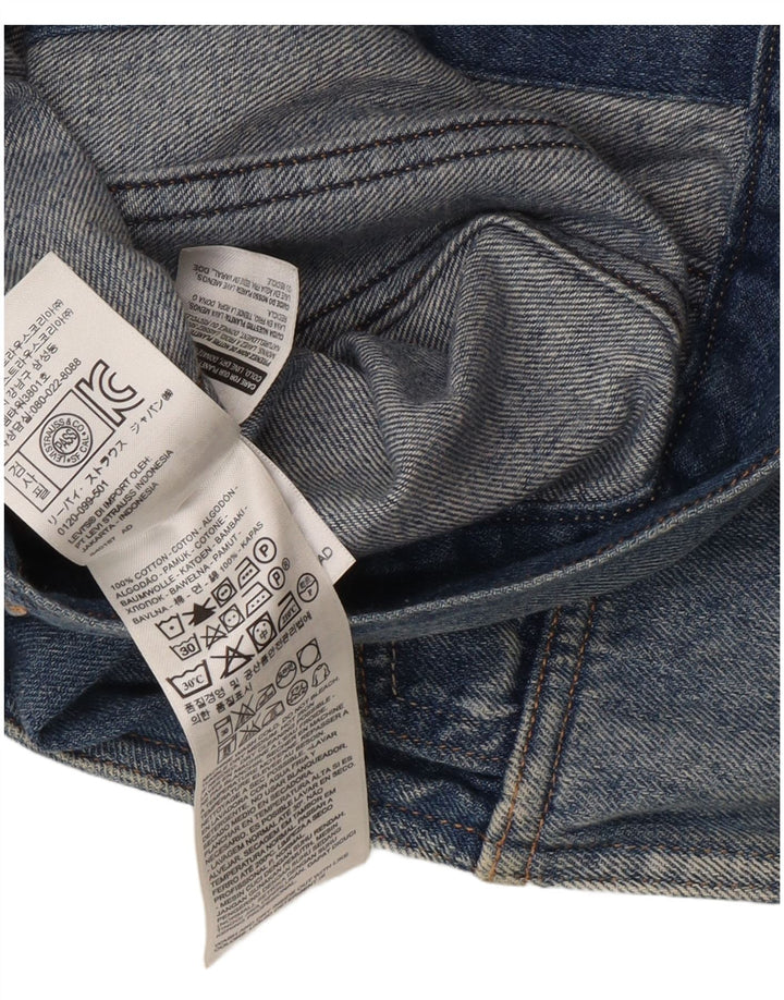 Levi's Ženska kratke traper majice UK 12 Srednje plavi pamuk
