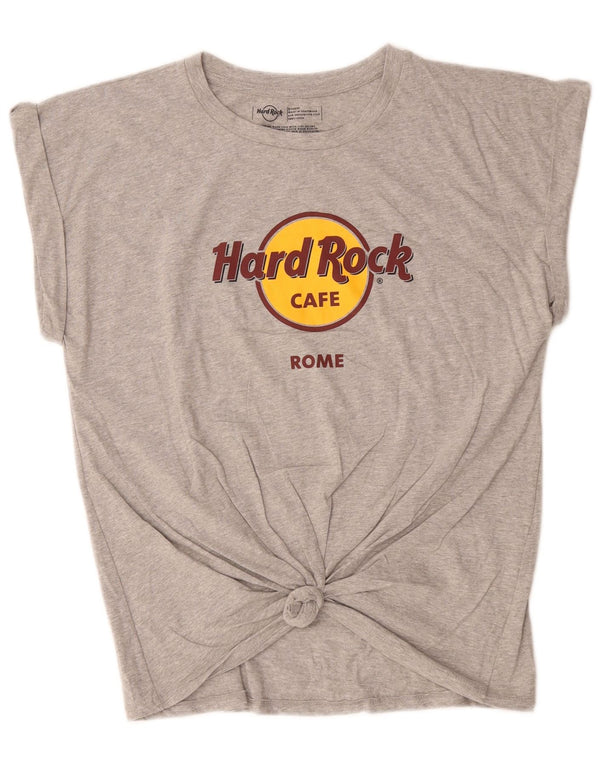 Hard Rock Cafe Ženska majica kratkih rukava Rome Graphic UK 18 XL Sivi pamuk