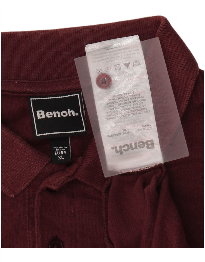 Bench muška polo majica XL bordo pamuk
