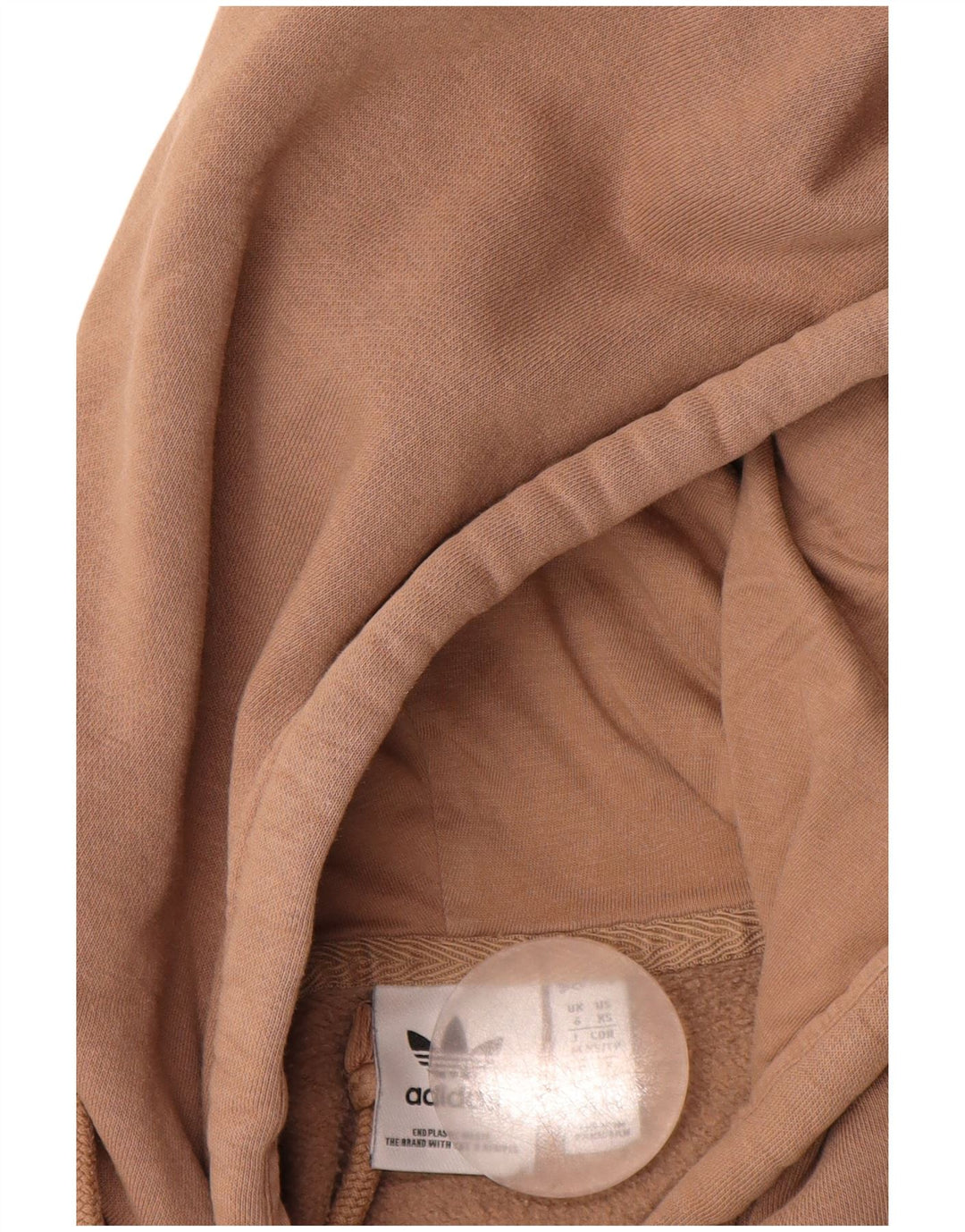 ADIDAS Ženska majica s kapuljačom UK 6 XS Smeđi pamuk