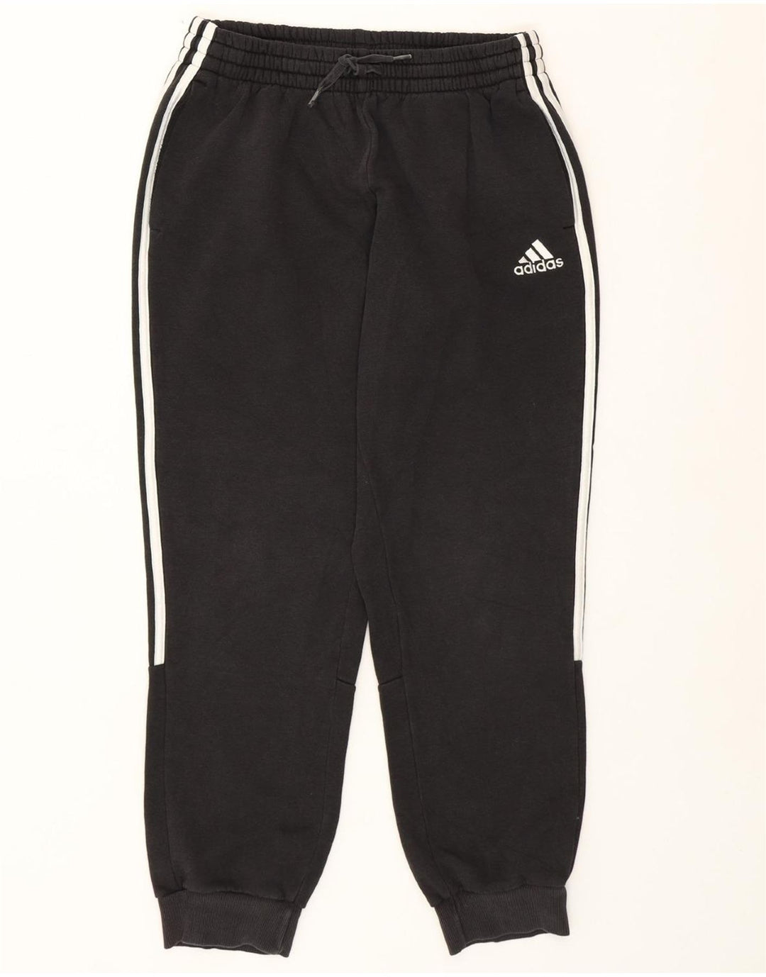 ADIDAS Ženska trenirka Hlače Joggers UK 12 Srednje crni pamuk