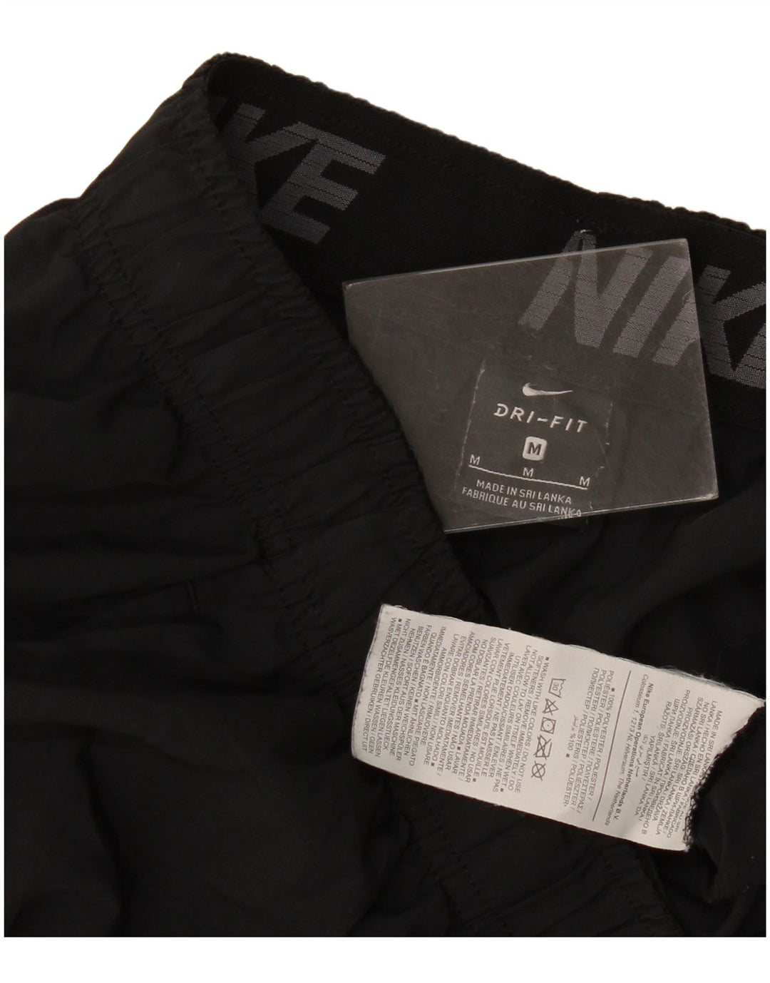 Nike muške Dri Fit sportske kratke hlače srednje crne boje od poliestera