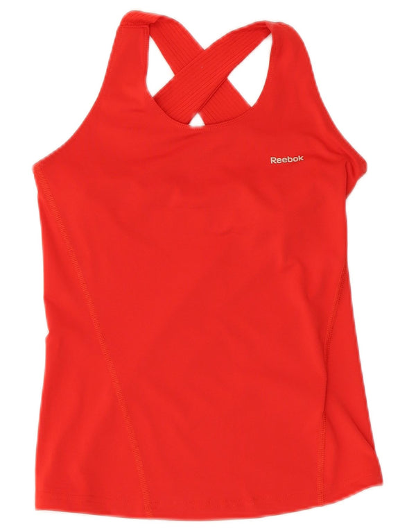 Reebok ženski prsluk UK 4 XS crveni poliester
